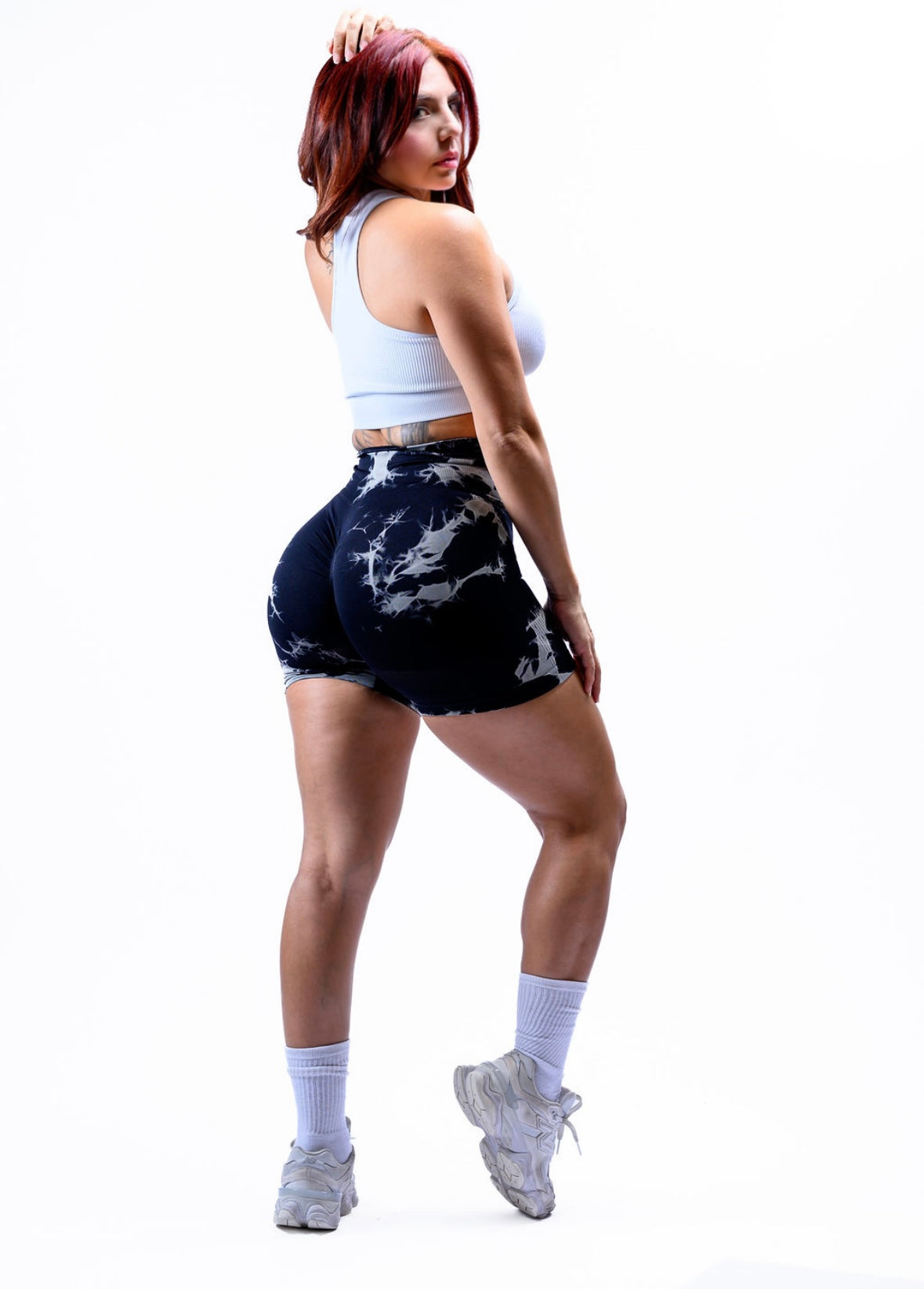 Booty sculpting Tye dye shorts