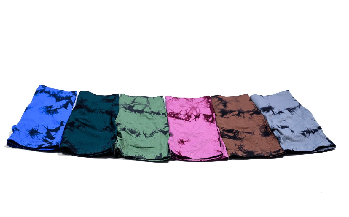 Booty sculpting Tye dye shorts