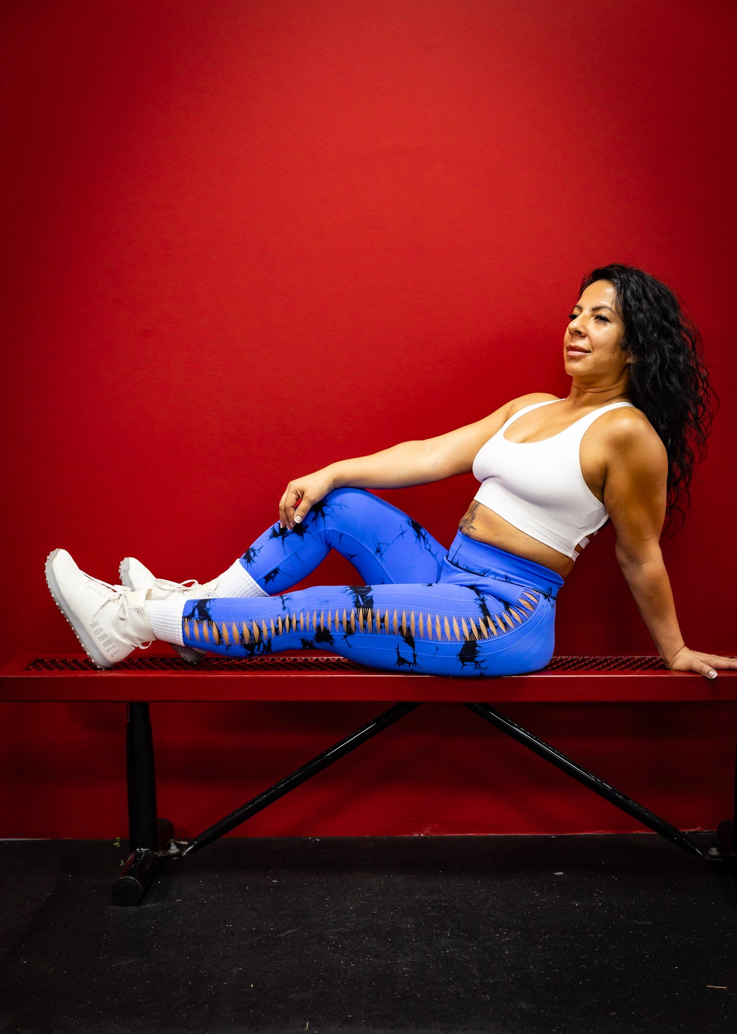 Space blue leggings